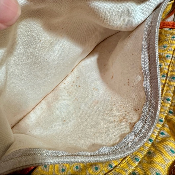 FOSSIL Key Per City Birds Gray Coated Canvas Leather Shoulder Bag - Picture 11 of 16